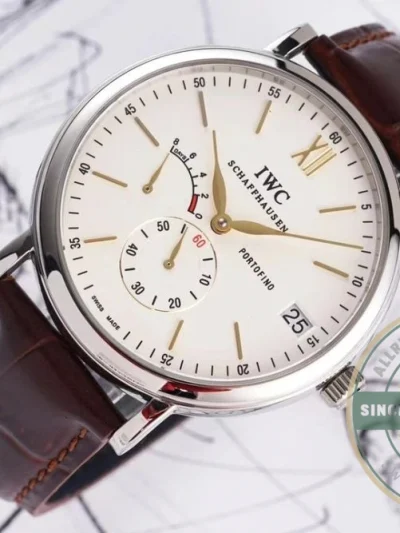 Replica IWC Portofino Hand-Wound Eight Days IW510103 Rose Gold 45mm - Swiss Movement Replica Watch