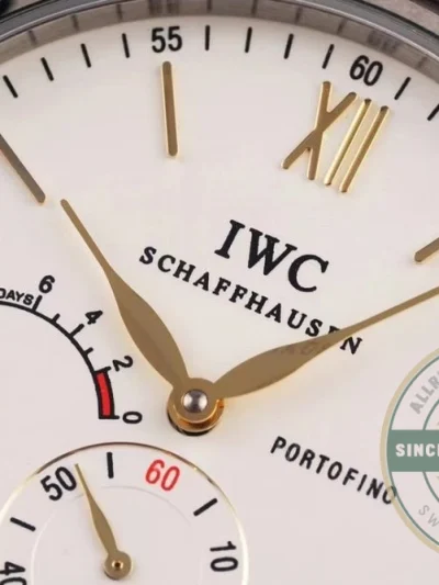Replica IWC Portofino Hand-Wound Eight Days IW510103 Rose Gold 45mm - Premium Super Clone Watch