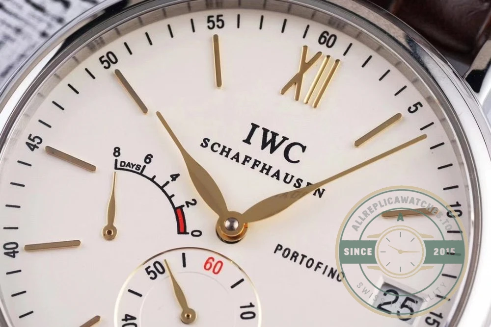 Replica IWC Portofino Hand-Wound Eight Days IW510103 Rose Gold 45mm - Premium Super Clone Watch