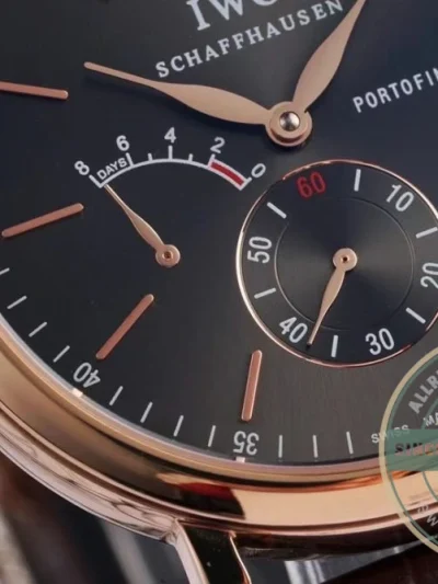 Replica IWC Portofino Hand-Wound Eight Days IW510104 Rose Gold 45mm - Best Quality Replica Watch
