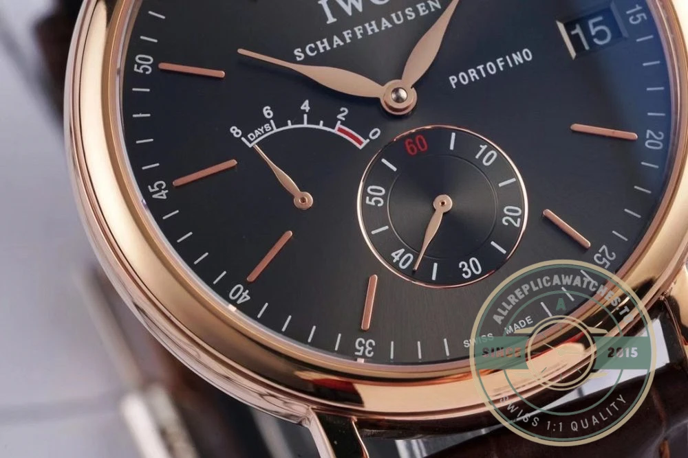 Replica IWC Portofino Hand-Wound Eight Days IW510104 Rose Gold 45mm - Best Quality Replica Watch