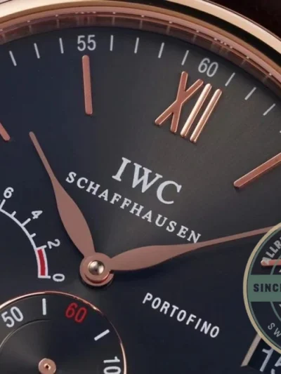 Replica IWC Portofino Hand-Wound Eight Days IW510104 Rose Gold 45mm - Top-Tier Swiss Replica Watch