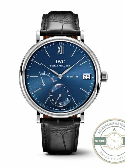 Replica IWC Portofino Hand-Wound Eight Days IW510106 Blue Dial 45mm - Top-Tier Swiss Replica Watch