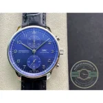 A millimetre slimmer than the 42mm Portugieser, this chrono slips under a shirt cuff