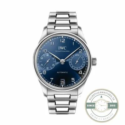 Portugieser IW501704 in 42.4mm stainless steel with polished surfaces, replica