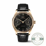 IWC Portugieser IW501707 super clone with a black dial at 42.4mm