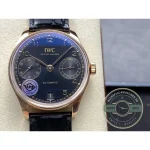 A small seconds subdial and a power reserve indicator keep the black dial active