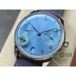 Prominent Arabic numerals carry the legibility of this Portugieser automatic