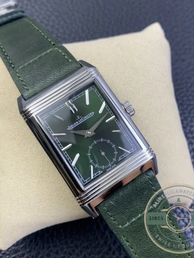 Replica Jaeger-LeCoultre Master Reverso Tribute A854A 30x47mm Green Dial - Budget Luxury Replica Watch