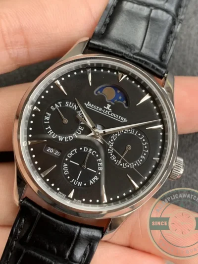 Replica Jaeger-LeCoultre Master Ultra Thin 39mm Black Dial - Premium Super Clone Watch