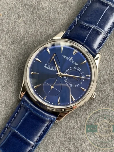 Replica Jaeger-LeCoultre Master Ultra Thin Réserve de Marche Blue Dial - Premium Super Clone Watch