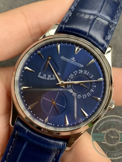 Replica Jaeger-LeCoultre Master Ultra Thin Réserve de Marche Blue Dial - Premium Super Clone Watch