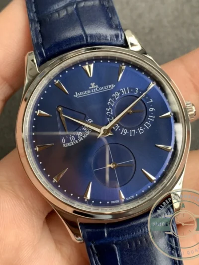 Replica Jaeger-LeCoultre Master Ultra Thin Réserve de Marche Blue Dial - Affordable Super Clone Watch
