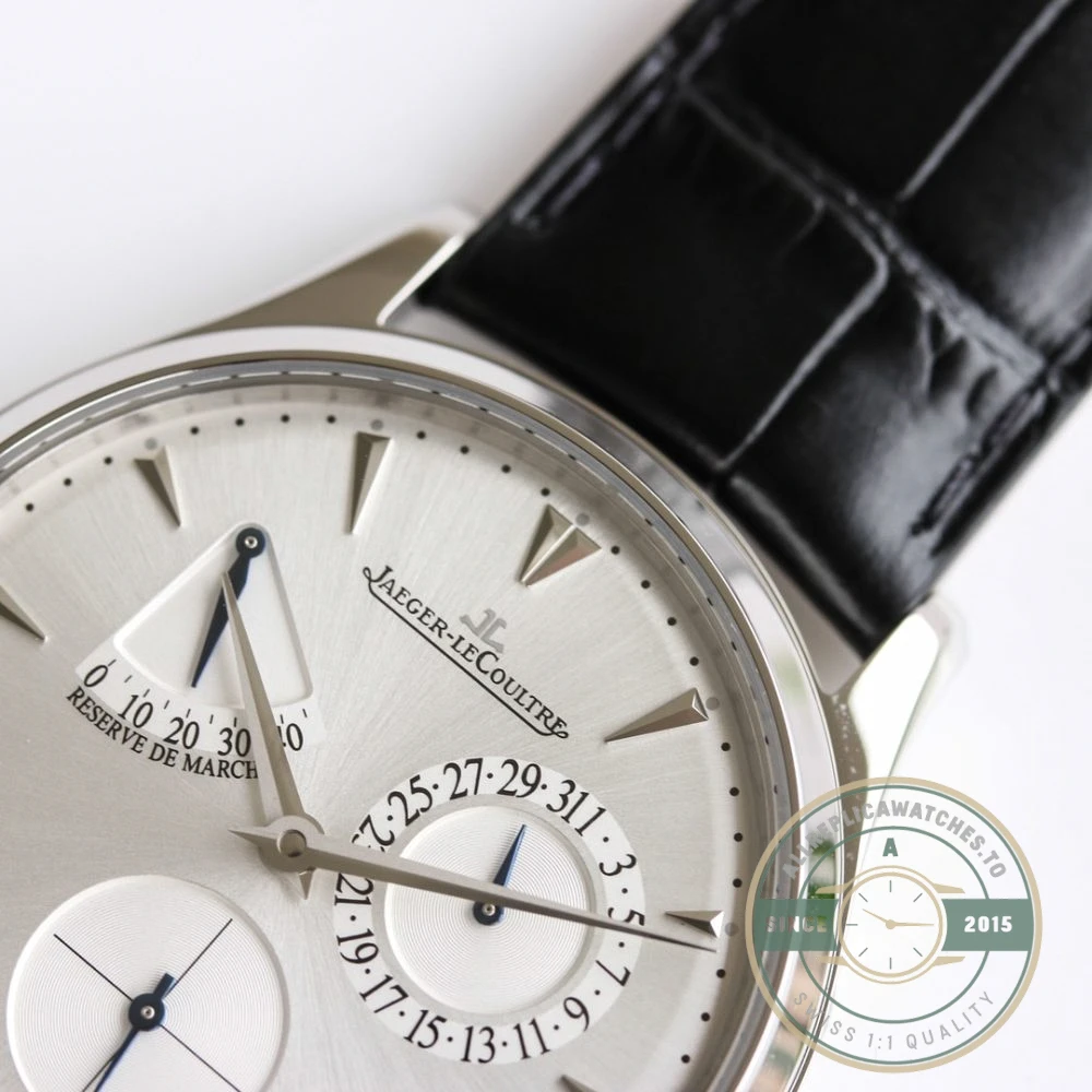 Replica Jaeger-LeCoultre Master Ultra Thin Réserve de Marche Silver Dial - Budget Luxury Replica Watch