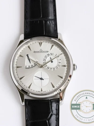 Replica Jaeger-LeCoultre Master Ultra Thin Réserve de Marche Silver Dial - Top-Tier Swiss Replica Watch