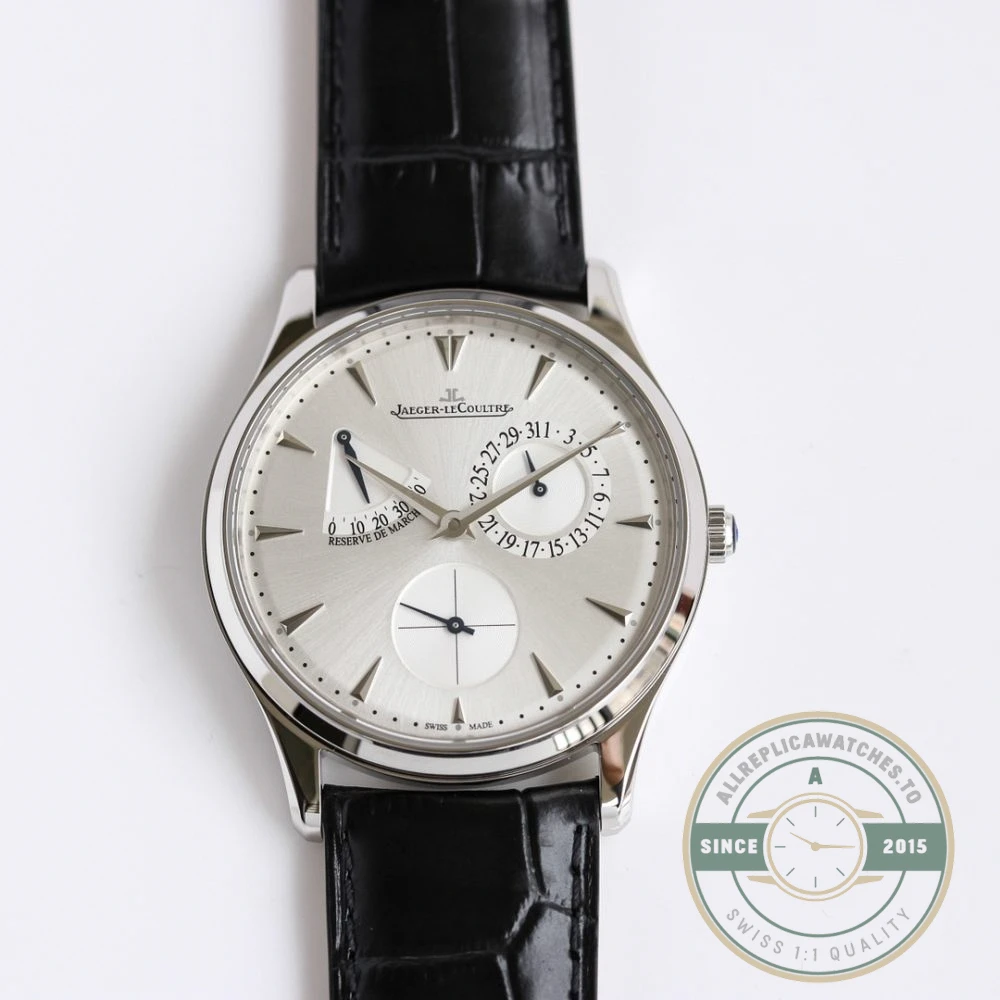 Replica Jaeger-LeCoultre Master Ultra Thin Réserve de Marche Silver Dial - Top-Tier Swiss Replica Watch
