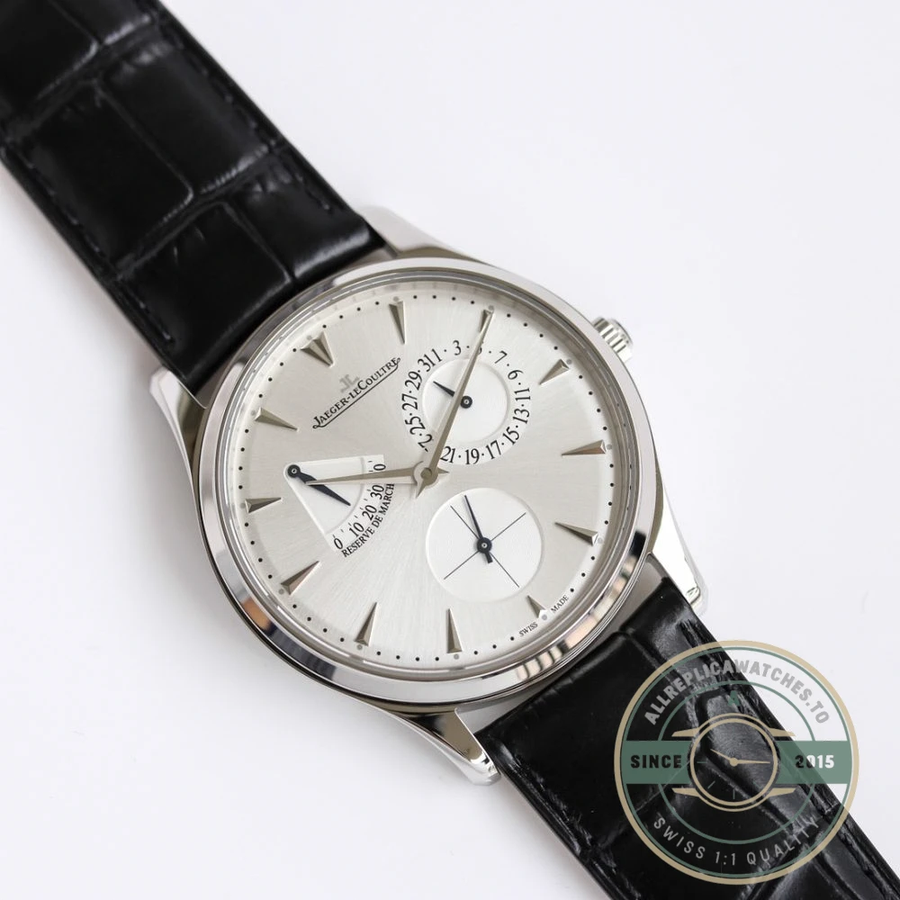 Replica Jaeger-LeCoultre Master Ultra Thin Réserve de Marche Silver Dial - Best Quality Replica Watch