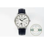 Upright view of the full watch, the window now turned to the dark sun side