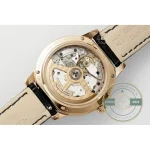 Sapphire display back over the automatic movement, rotor and bridges in view