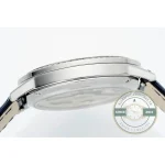 Opposite profile, the caseback edge and the polished band catching one highlight