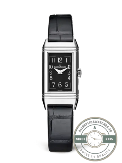 Replica Jaeger-LeCoultre Reverso 40mm x 20mm Black Dial - 1:1 Swiss Replica Watch