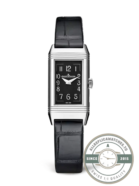 Replica Jaeger-LeCoultre Reverso 40mm x 20mm Black Dial - 1:1 Swiss Replica Watch