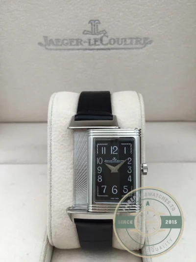 Replica Jaeger-LeCoultre Reverso 40mm x 20mm Black Dial - Luxury Replica Watch
