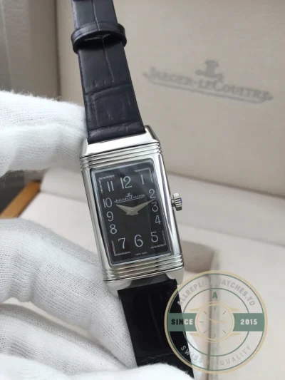 Replica Jaeger-LeCoultre Reverso 40mm x 20mm Black Dial - Budget Luxury Replica Watch