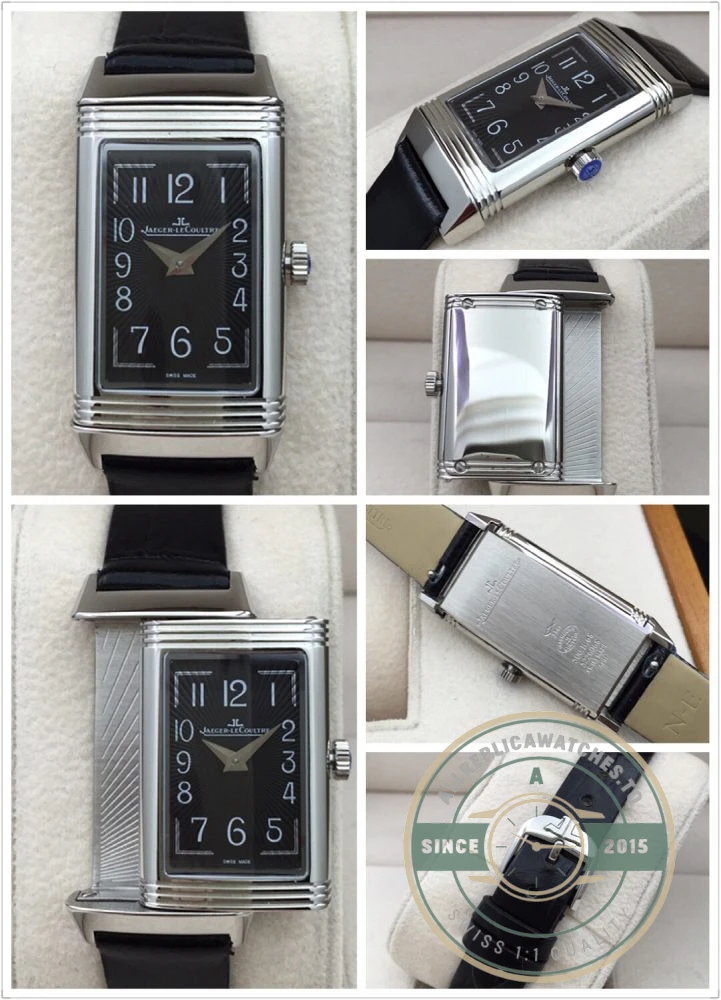 Replica Jaeger-LeCoultre Reverso 40mm x 20mm Black Dial - Swiss-Made Clone Watch