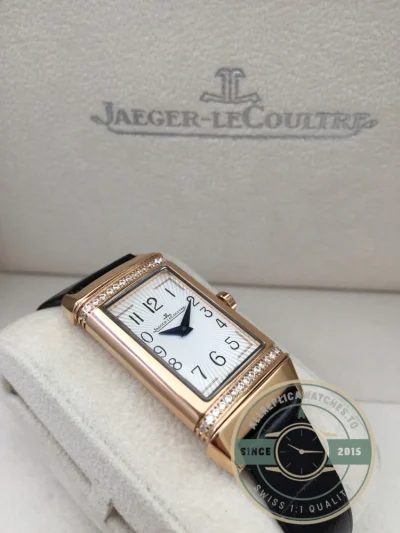 Replica Jaeger-LeCoultre Reverso Rose Gold Diamonds - Affordable Luxury Replica Timepiece