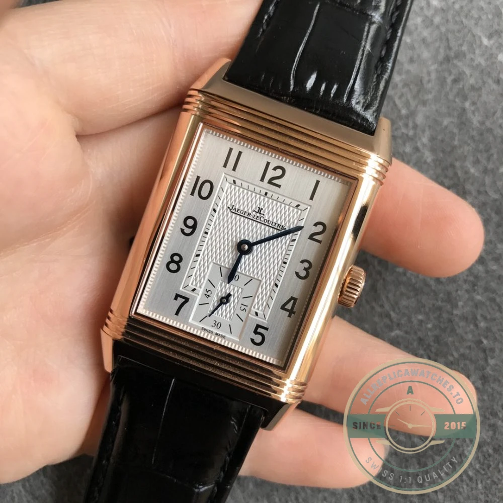 Replica Jaeger-LeCoultre Reverso Tribute A854A 30x47mm Rose Gold Square Dial - Best Quality Replica Watch