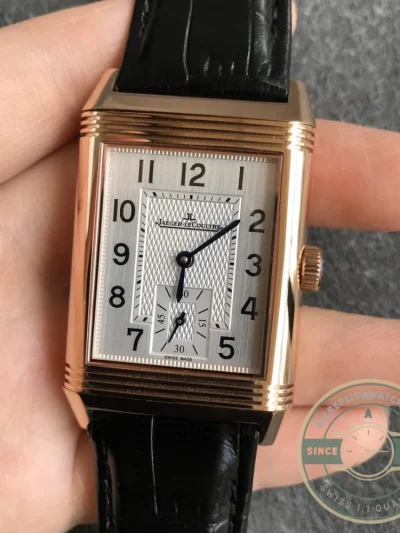 Replica Jaeger-LeCoultre Reverso Tribute A854A 30x47mm Rose Gold Square Dial - Luxury Replica Watch