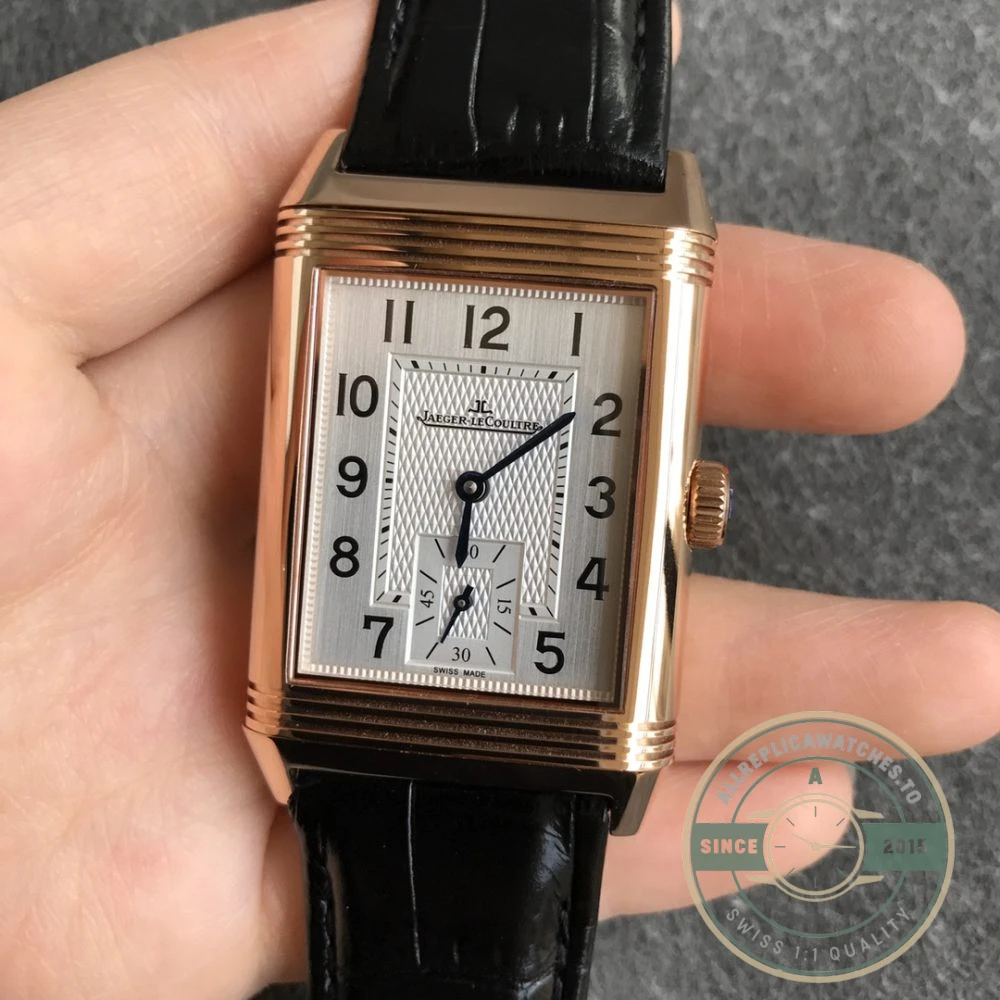 Replica Jaeger-LeCoultre Reverso Tribute A854A 30x47mm Rose Gold Square Dial - Luxury Replica Watch