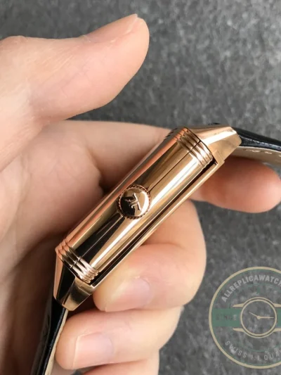 Replica Jaeger-LeCoultre Reverso Tribute A854A 30x47mm Rose Gold Square Dial - Affordable Luxury Replica Timepiece