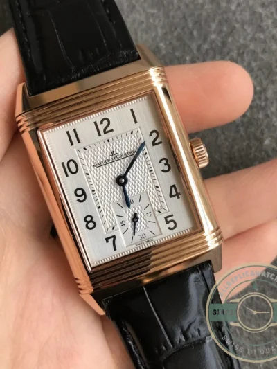 Replica Jaeger-LeCoultre Reverso Tribute A854A 30x47mm Rose Gold Square Dial - 1:1 Swiss Replica Watch