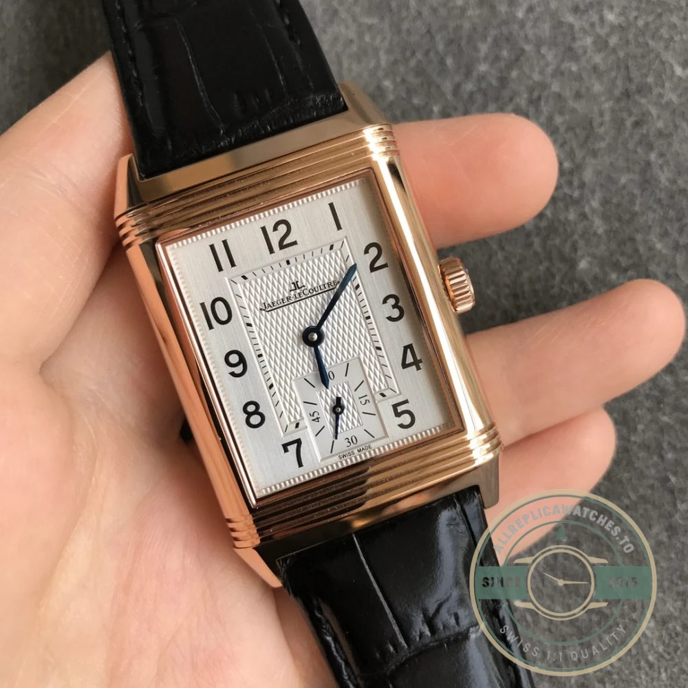 Replica Jaeger-LeCoultre Reverso Tribute A854A 30x47mm Rose Gold Square Dial - 1:1 Swiss Replica Watch