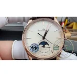 Side profile of the 9.9mm rose gold case of the JLC Master Ultra Thin Moon 39 super clone
