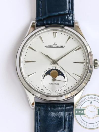 Replica Jaeger-LeCoultre Ultra-Thin Master Series 1368482 Blue Strap - Factory Super Clone Watch