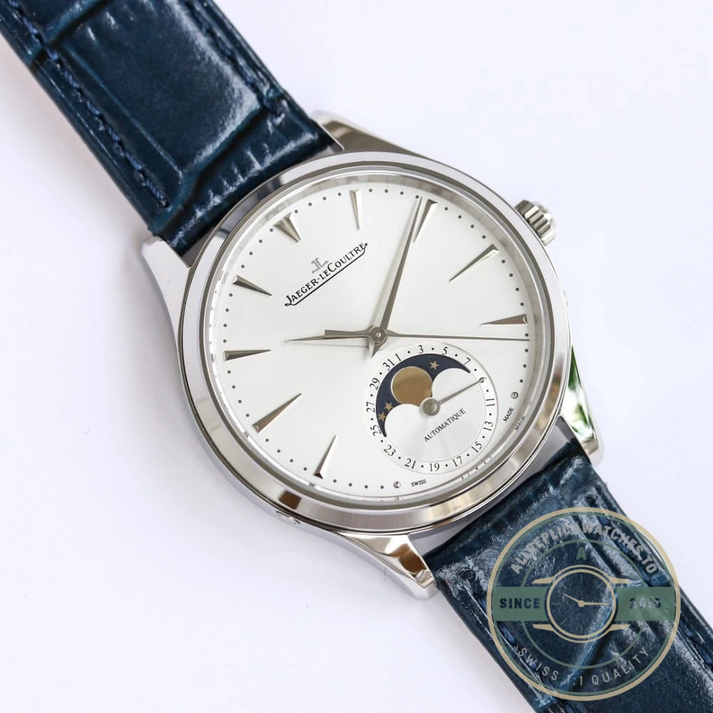 Replica Jaeger-LeCoultre Ultra-Thin Master Series 1368482 Blue Strap - 1:1 Swiss Replica Watch