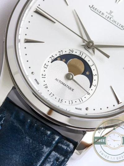 Replica Jaeger-LeCoultre Ultra-Thin Master Series 1368482 Blue Strap - Affordable Super Clone Watch