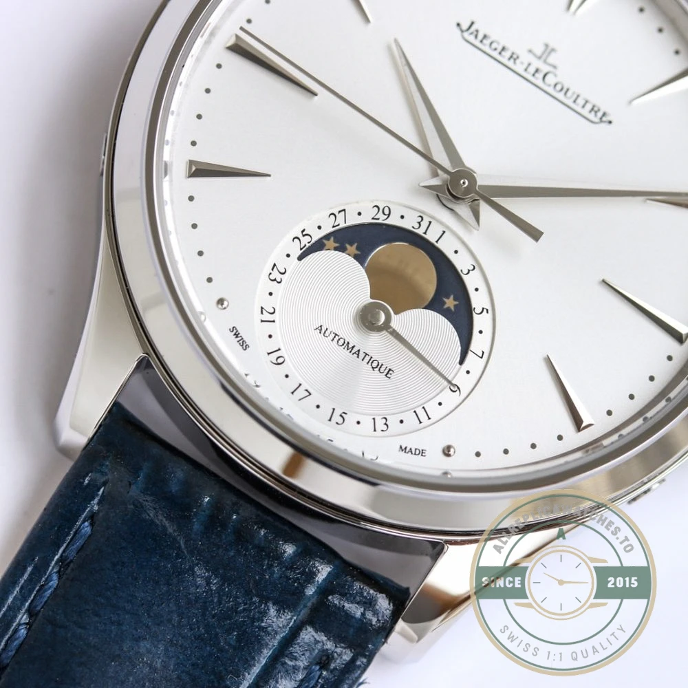 Replica Jaeger-LeCoultre Ultra-Thin Master Series 1368482 Blue Strap - Affordable Super Clone Watch
