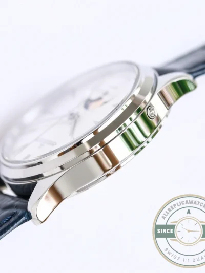 Replica Jaeger-LeCoultre Ultra-Thin Master Series 1368482 Blue Strap - Swiss Movement Replica Watch