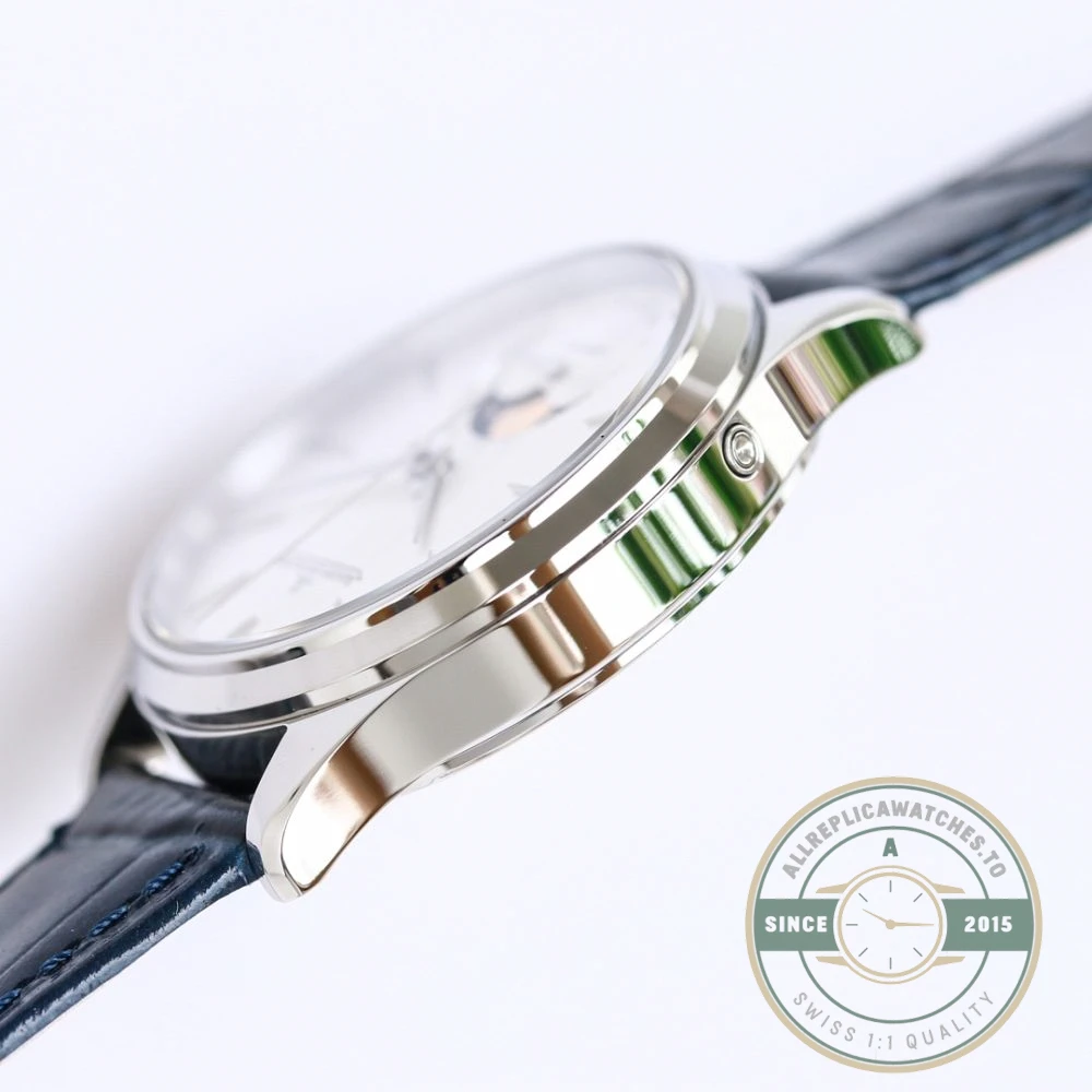 Replica Jaeger-LeCoultre Ultra-Thin Master Series 1368482 Blue Strap - Swiss Movement Replica Watch