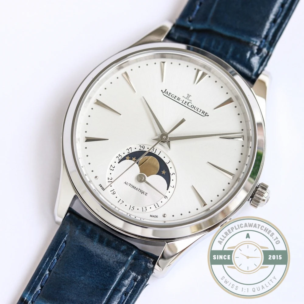 Replica Jaeger-LeCoultre Ultra-Thin Master Series 1368482 Blue Strap - Budget Luxury Replica Watch