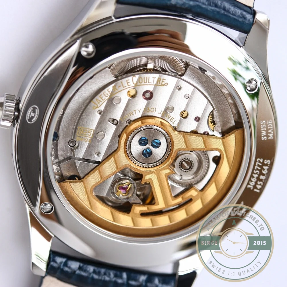 Replica Jaeger-LeCoultre Ultra-Thin Master Series 1368482 Blue Strap - Affordable Luxury Replica Timepiece