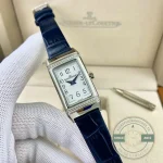 Blued steel hour and minute hands over the guilloche centre, no small seconds subdial on this dial