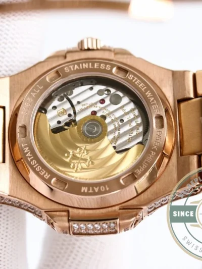 Replica Nautilus 5711-1300A-001 Patek Philippe 40 mm, Rose Gold Diamond Dial - Affordable Luxury Replica Timepiece
