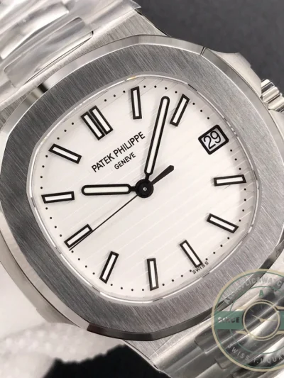 Replica Nautilus 5711/1A-011 Patek Philippe 40 mm, Stainless Steel, White Dial - Affordable Luxury Replica Timepiece
