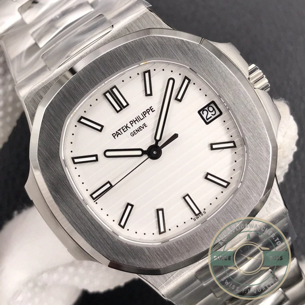 Replica Nautilus 5711/1A-011 Patek Philippe 40 mm, Stainless Steel, White Dial - Affordable Luxury Replica Timepiece