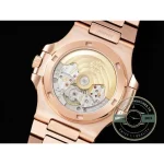 Replica Nautilus 5711/1A-018 Patek Philippe 40 mm, Rose Gold Black Dial Iced out - Swiss-Made Clone Watch